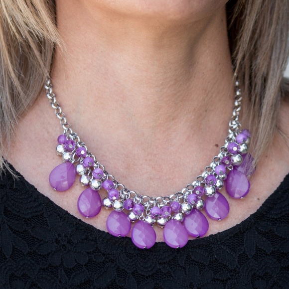 Jewelry - Trending Tropicana - Purple Necklace Set